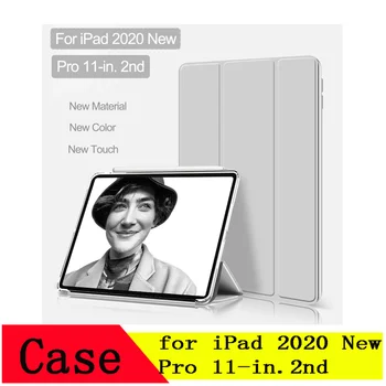

Smart Case for IPad Pro 11" 2020 Cover for IPad Pro 11 Inch 2nd Case 2020 New Model A2228 Stand Matte PVC Hard Back Sleep Shell