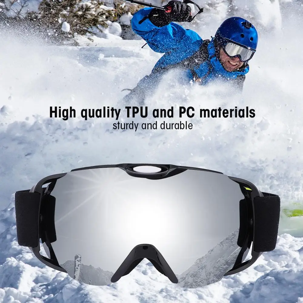 Ski Glasses Double Layer Anti-Fog Male And Female Ski Goggles Snowboard Snowboard Goggles Snow And Windproof Ski Mask Or Glasses