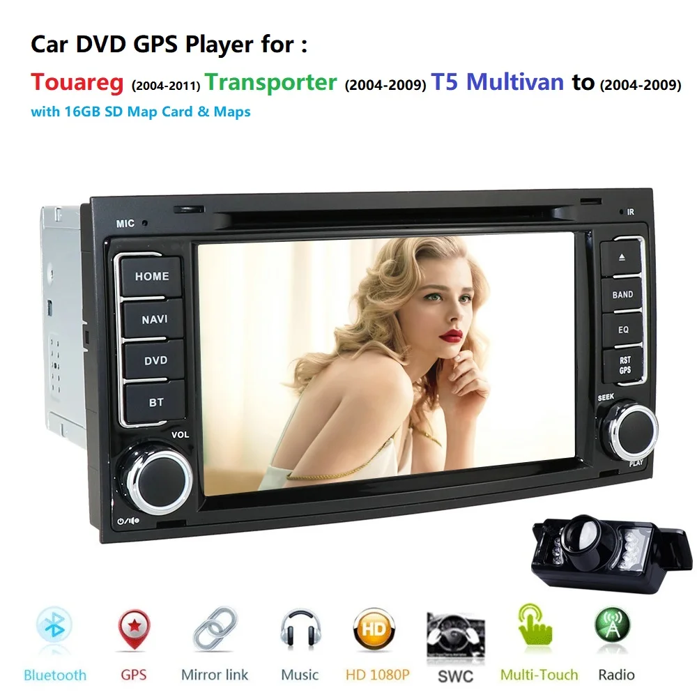 WINCE6.0 монитор автомобиля DVD gps навигации игрока стерео для VW TOUAREG 2004-2011 радио 3g Bluetooth Руль Камера заднего вида