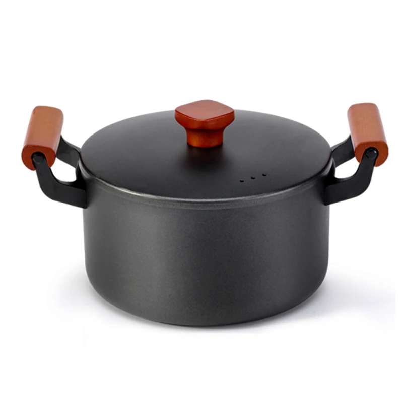 4.5L Large Capacity Stockpot with Lid Iron Soup Pot Durable and Good Heat Conduction High Quality Saucepan Cooking | Дом и сад