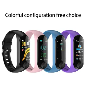 

AD13 Smart Fitness Bracelet Ip68 Heart Rate Fitness Tracker Pedometer 0.96'' Screen Sport Smart Band Watch Men Women For iphone