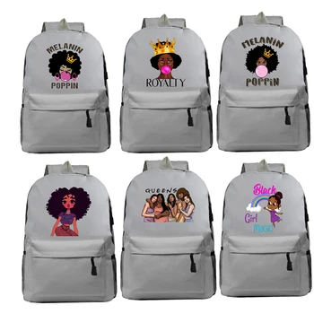 

Mochila Cute Backpack Kids School Bags for Girls The Melanin Bunch Black Queen Women Backpacks Children Bookbag Travel Bagpack