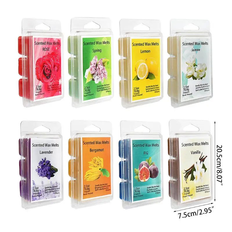 Soy Wax Melts, Scented Wax Cubes Natural Soy Wax Cubes for Wax Warmer, 8  Packs 6 Cubes - AliExpress