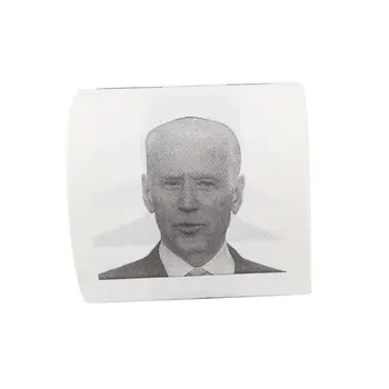 

Joe Biden Pattern Printed Toilet Paper Roll Novelty Gift Bathroom Paper 3 layer