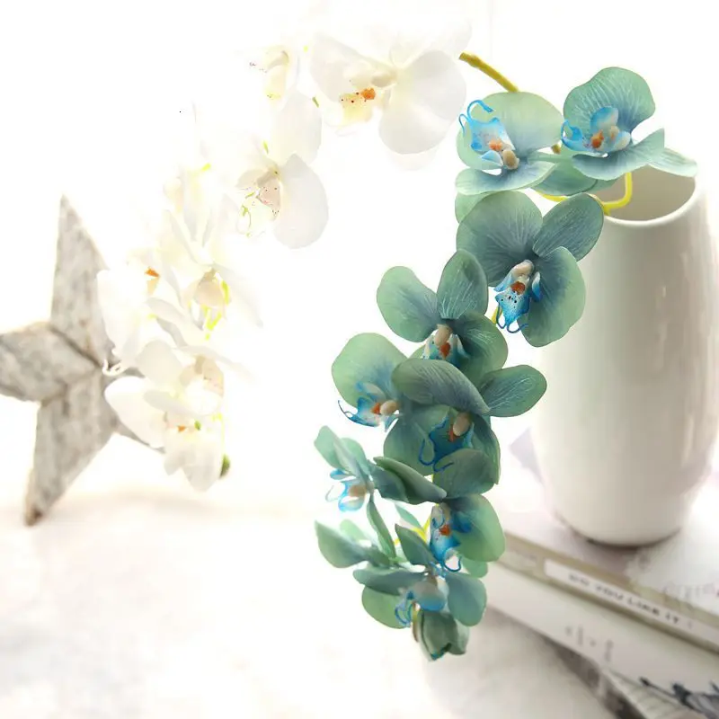 Moth Orchid Feel слишком резиновая имитация искусственного цветка цветок европейский домашний интерьер украшение моделирование Botany Mw18901