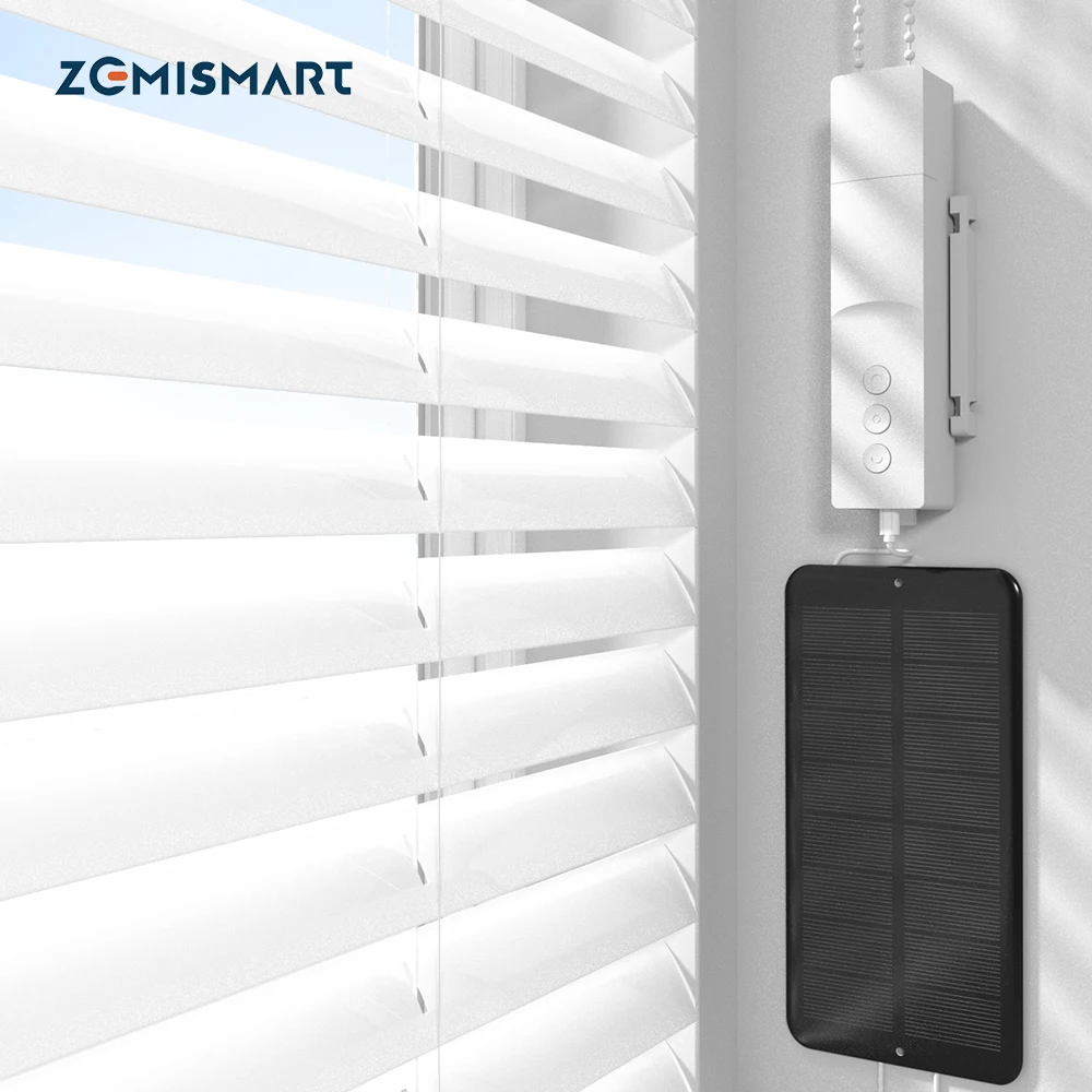 Zemismart Tuya Zigbee Roller Shade Driver Smart Rechargeable Blinds 