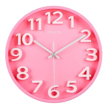 

3D Creative Wall Clock 12 Inch Silent Clock Color 3D Wall Clock Living Room Wall Clock Quartz Clock Modern Clock BB50wc