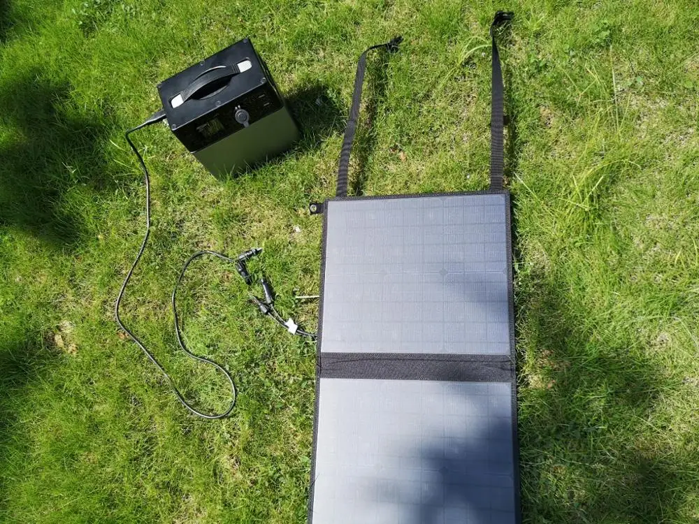  120W Waterproof Mono Photovoltaic Output Controller Flexible120W Foldable Solar Panel Batter System