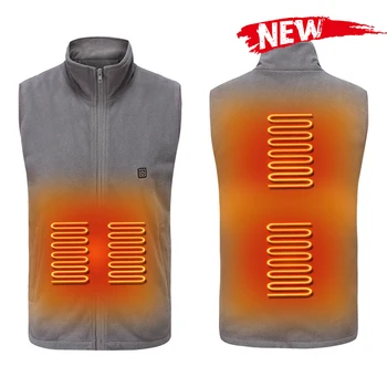 

Motorcycle Heated Jacket USB Heating Vest Skiing Outdoor Hiking Heating Vest Waistcoat Heating Jacket t for Men Women Black Grey
