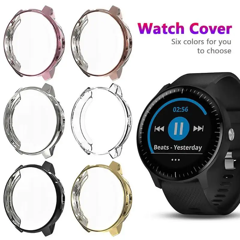 

Soft TPU Silicone Slim Watch Screen All-Around Protective Cover for Garmin Vivoactive 3 Music Smart Watch Accessories