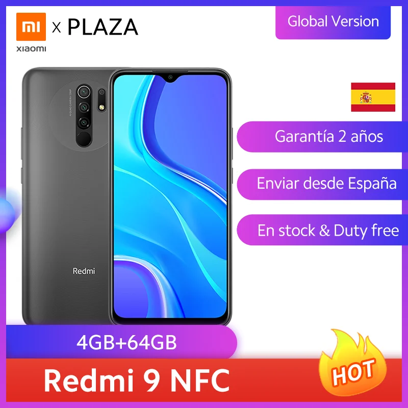 Глобальная версия Xiaomi Redmi 9 4GB 64GB NFC Смартфон Tek Helio G80 6 53 &quotFHD прямая Display13MP камера 5020