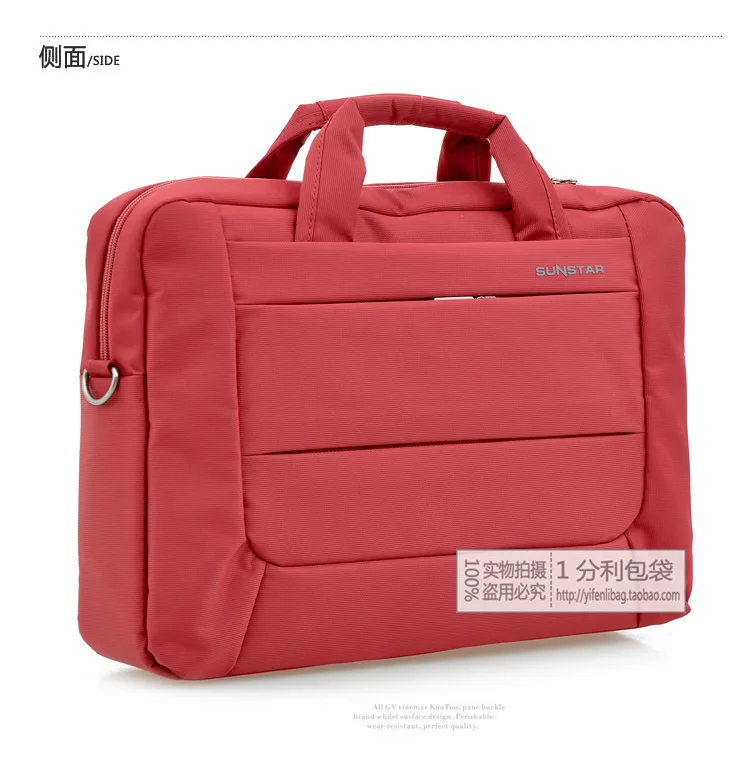 

New Style 17-Inch Multi-functional Computer Bag Men's Women's Shoulder Laptop Bag zhan ye bao Purple Brown Grey