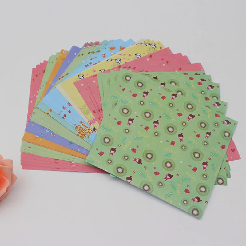 

72pcs/pack Square Origami Decorative Craft Paper DIY Floral Pattern Handmade Print Pattern Colorful Origami 15*15cm