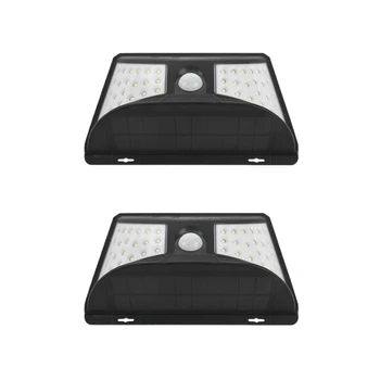 

2 Pieces Solar Wall Light Motion Sensor Light Outdoor COB Waterproof 68LED Wall Light