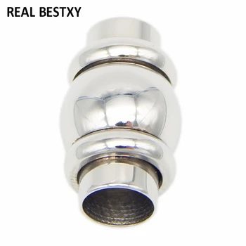 

20pcs/lot engrave logo hole:2/3/4/5/6/8mm Magnetic Clasp Hooks Jewelry Clasps End Caps Necklace Bracelets Clasp Connectors diy