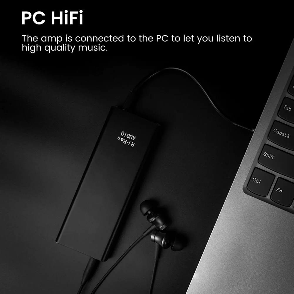New Portable Mobile Phone Headphone 3 5mm Earphone HiFi Audio Decoder Music Player Amplifier Built in battery