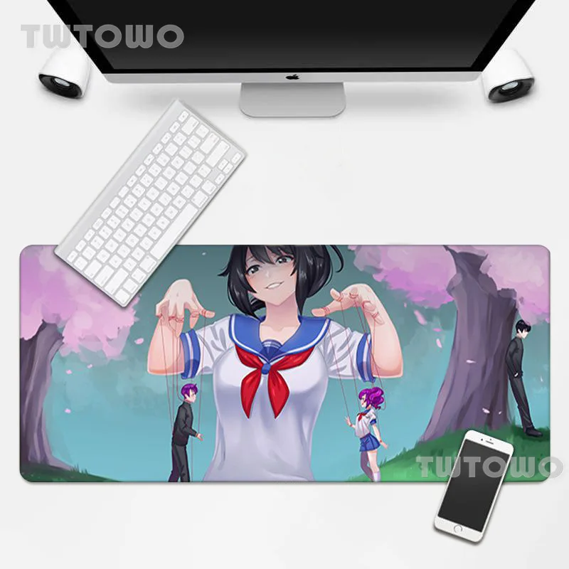 

Yandere Chan Ayano Aishi HD Mouse Mat Anti-slip Anime Gamer Cartoon Art Mice Pad Office Decoration Desktop Mouse Pad Desk Mat