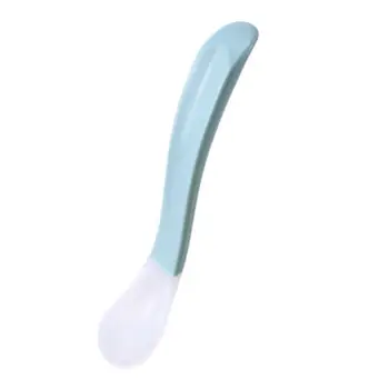 

1 PC 3 Colors Infant Silicone Spoon Baby Learning Soft Spoons Newborn Feeding Care Safety Tool