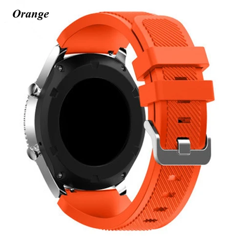 Orange Gear S3 22 мм для samsung gear Galaxy watch band 46 мм Frontier/классический силикон ремешок наручный Браслет samsung gear S3 ремешок для часов - Band Color: Orange