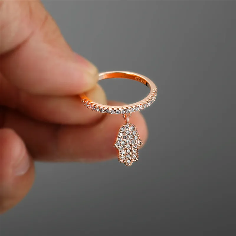 Уникальное женское маленькое циркониевое кольцо с камнем Boho 925 Серебряное Свадебное обручальное кольцо винтажное свадебное ювелирное изделие кольца для женщин