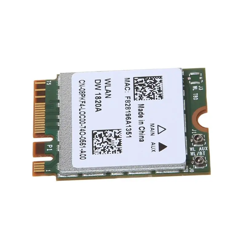 DW1820A BCM94350ZAE 802.11ac Bluetooth 4,1 867 Мбит/с M.2 NGFF WiFi беспроводная карта для ноутбуков Dell компьютеры и Прямая поставка