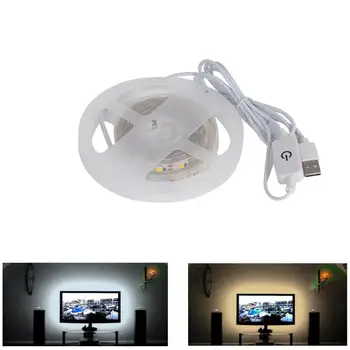 

Dimmable 5V USB Power LED light Strip Warm white 2835 1M/2M/3M Closet Kitchen LED Light Lamp Diode 60leds/M Tape D4