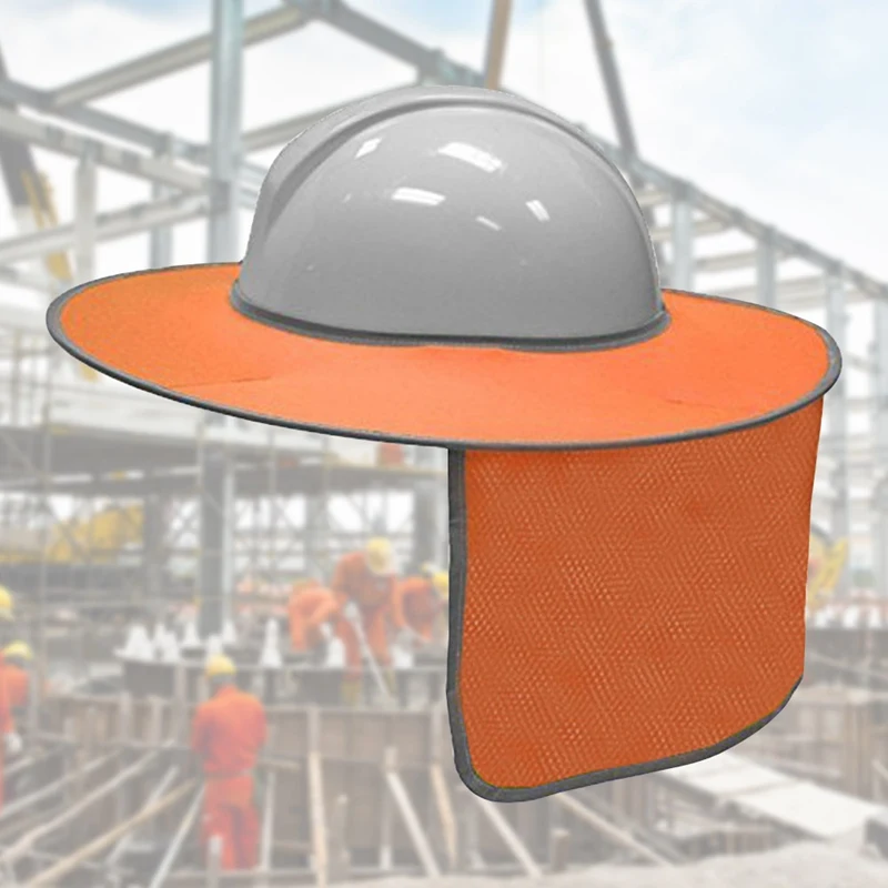 

Safety Hard Hat Cap Safurance Reflective Stripe Neck Shield Sun Shade Protective Helmets Workplace Safety