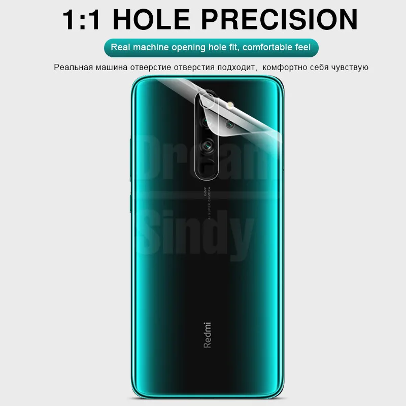 Задняя крышка 100D мягкая Гидрогелевая пленка для Xiaomi Redmi 4X7 Note 7 8 Pro K20 Pro Защитная пленка для экрана HD