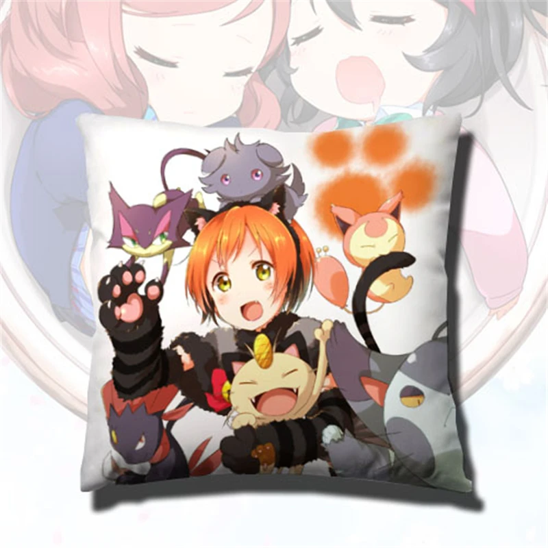 B Мультфильм LoveLive! школьный идол Проект Аниме минами Котори двухсторонний узор Подушка для друга Подушка Наволочка на подарок и внутренний - Цвет: B