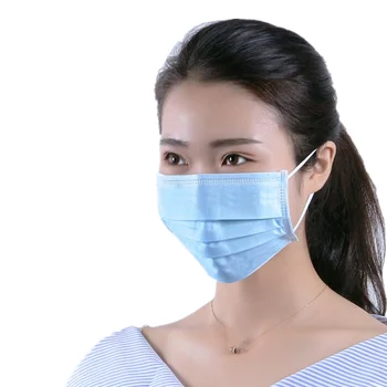 

20 Pcs Medical Disposable 3-Ply Non-woven Face Mask Hypoallergenic Anti-Dust Anti-Bacterial Medical Surgical Mouth Face Masks