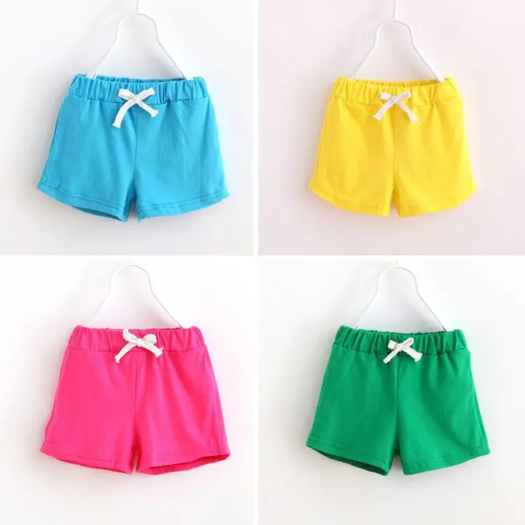 Special Offer Summer Men And Women Children Hot Pants Children Candy-Colored Casual Shorts Low Price