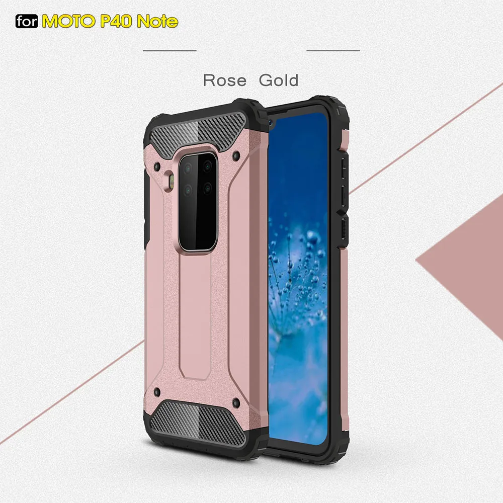 1000 шт Бронированный чехол для Motorola Moto P50 P40 power P30 Note Z4 Play E5 Plus E3 M Z Paiy противоударный Гибридный двухслойный чехол