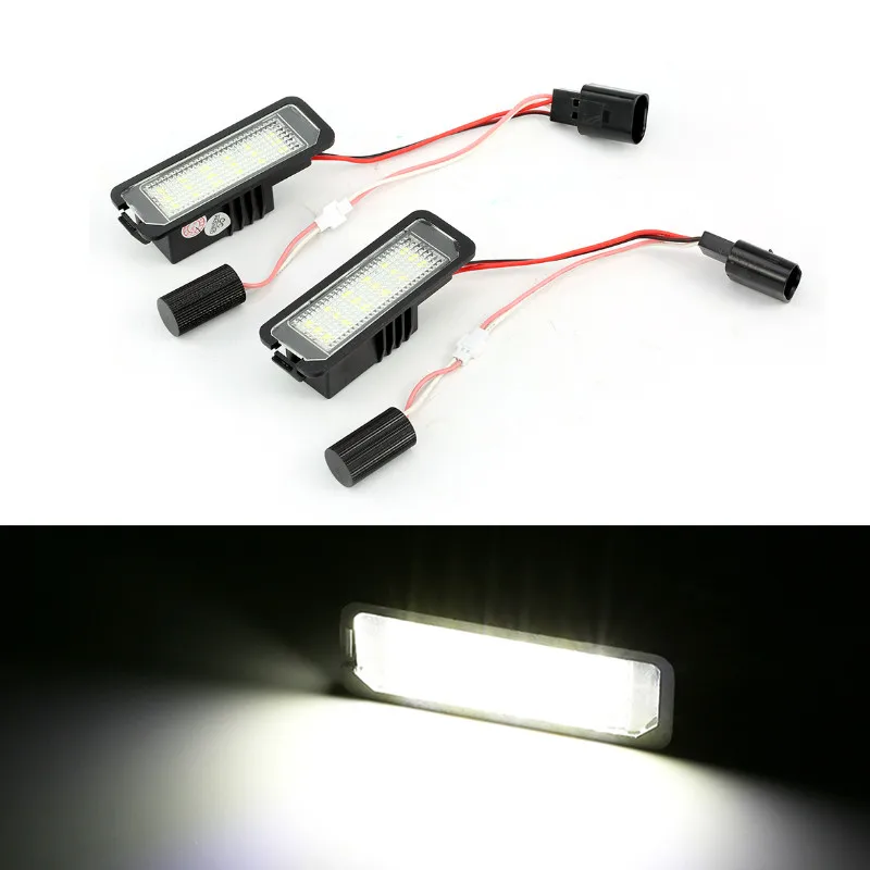 2x Led Number License Plate Light Auto Light For Volkswagen VW MK5 GTI