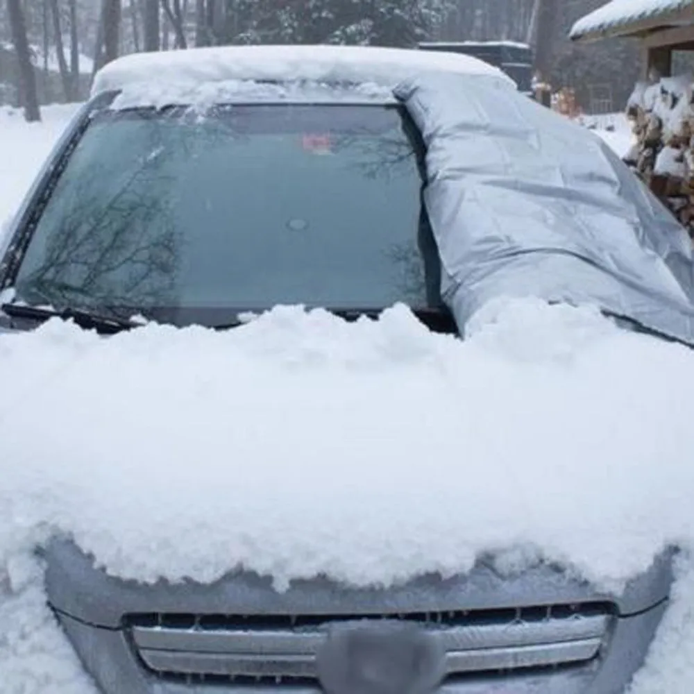 

6 Magnetic Car Snow Block Car + Rear View Mirror Protection Cover Car Snow Ice Protector Visor Sun Shade Rear Windshield Cover
