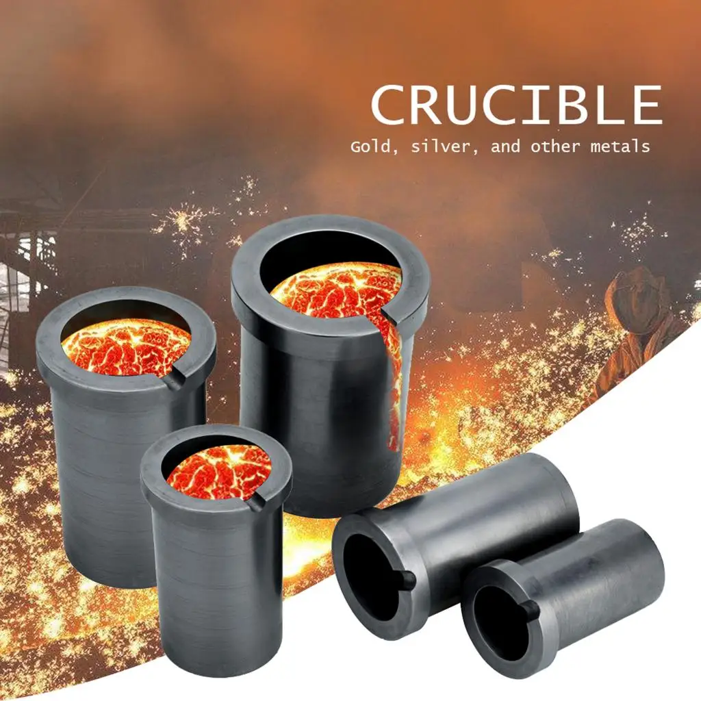 1/2/3KG Graphite Induction Melting Furnace Crucible Melting Cast Gold Silver