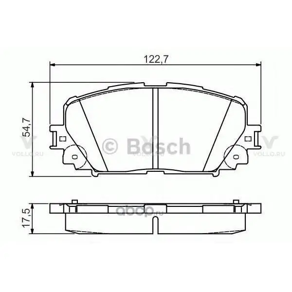 0986495109 BOSCH ДИСКОВЫЕ КОЛОДКИ