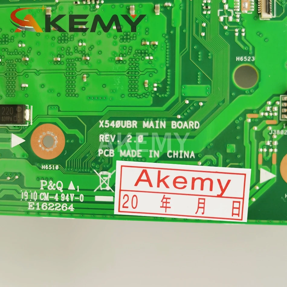 Akemy X540UBR Laptop Motherboard For Asus X540UB