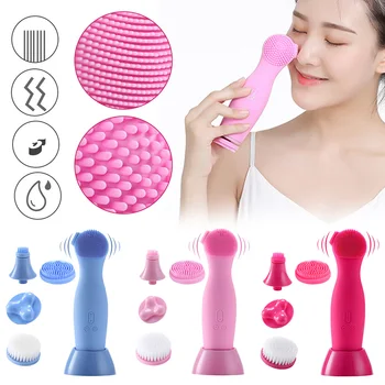 

Silicone Face Cleansing Brush Electric Face Cleanser Electric Facial Cleanser Cleansing Skin Deep Washing Massage Brush