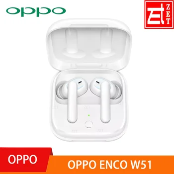 

100% Original OPPO Enco W51 TWS Earphone Bluetooth 5.0 Noise Cancellation Wireless Earphones For oppo for iphone WHITE
