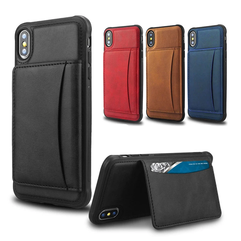 Магнитный флип чехол из искусственной кожи с отделением для карт iphone 11 Pro Max XR Xs X 7 8