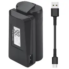 Зарядное устройство YX для DJI Mavic mini QC3.0, быстрая зарядка через USB, с кабелем TYPE-C, светодиодное зарядное устройство для Mavic mini, аксессуары для Др...