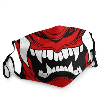 

Samurai Oni Fangs Non-Disposable Mouth Face Mask Printed Anti Dust Protection Mask Respirator