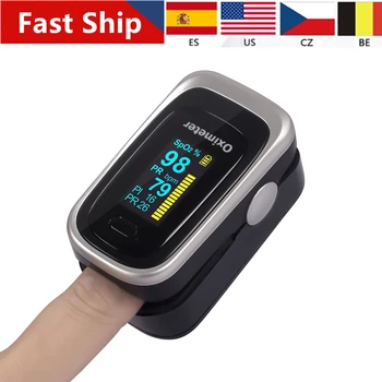 

Finger Fingertip Oled Oximeter SPO2 PR PI Blood Oxygen With Respiratory Rate Oximetro De Pulsioximetro Dedo Oled