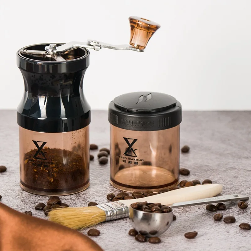  Manual Hand Coffee Grinder Creative With Coffee Cup Coffee Bean Grinder Kitchen Drinkware Hand tool - 4000132795519