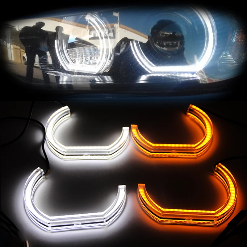 

DTM Style Acrylic LED Angel Eyes Halo Car Light Running Lamp DRL For BMW E60 E61 E82 E88 E90 E91 E92 E93 F10 F11 F13 F30 F31 F34