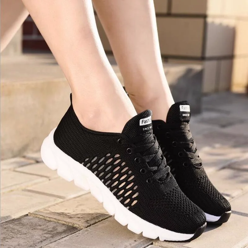 Summer Women Casual Sport Sneakers Female Mesh Light Flats for Woman Vulcanized Breathable Shoes Zapatos De Mujer | Обувь