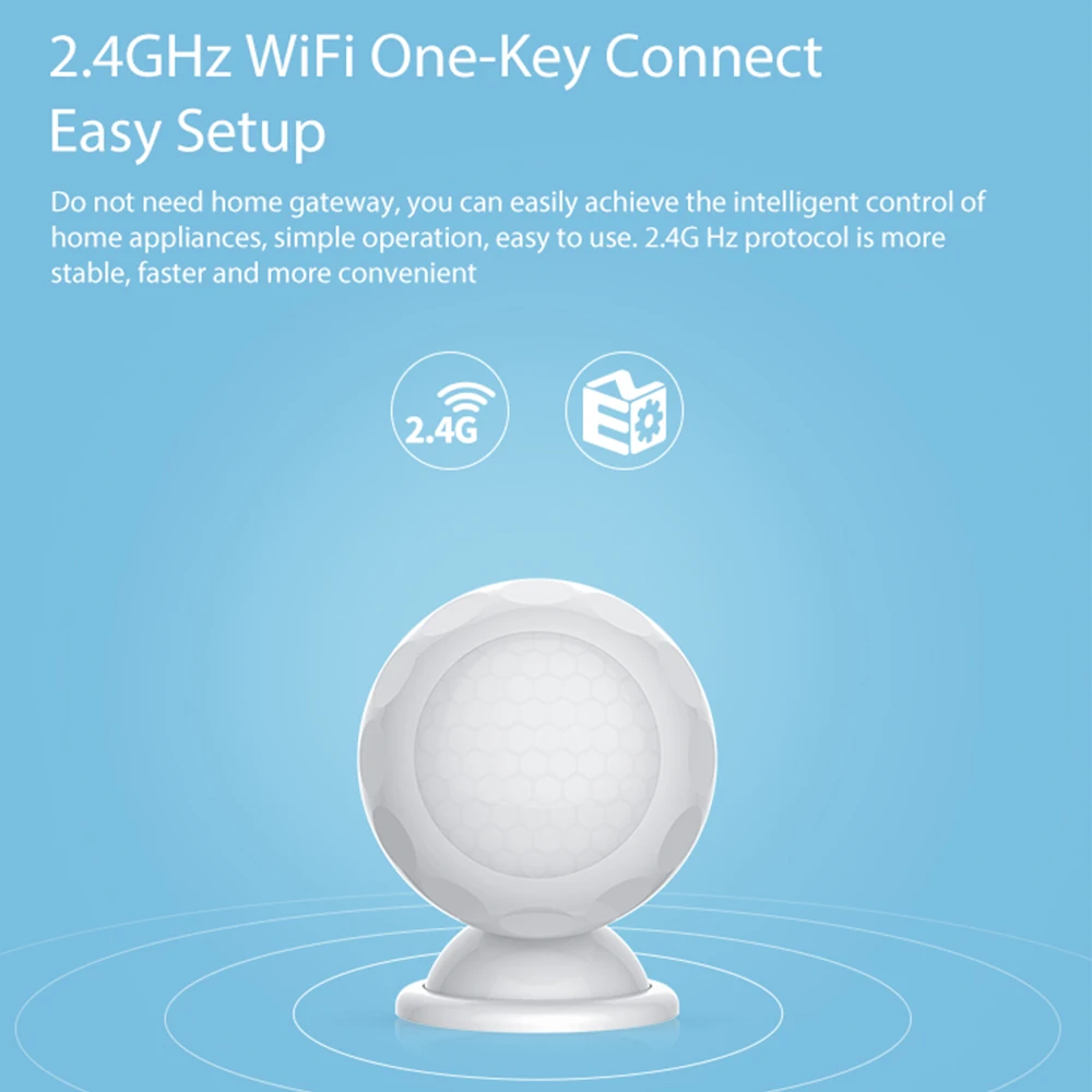 НЕО Coolcam Wifi PIR датчик движения Детектор движения PIR Dectector для автоматизации умного дома поддержка IFTTT встроенный аккумулятор