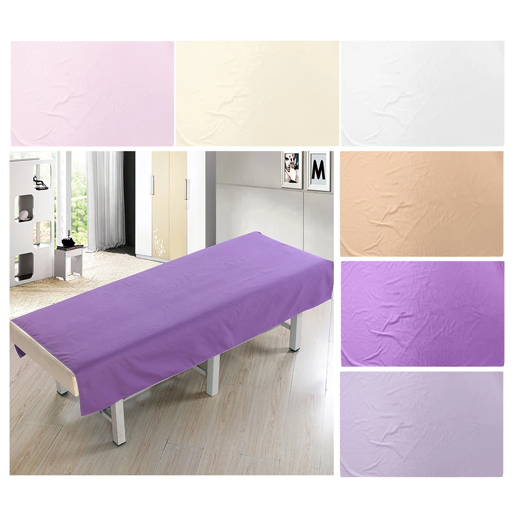 Professional Beauty Linen Massage Table Cover Facial Bed Flat Sheet Waterproof Oil Proof Fit Most Cosmetic Beds 190x120cm