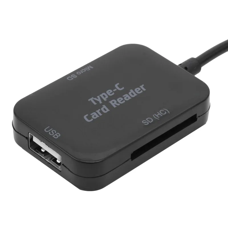 Компьютерные аксессуары USB-C type C к USB 2,0 концентратор SD TF считыватель карт OTG адаптер для телефона ПК