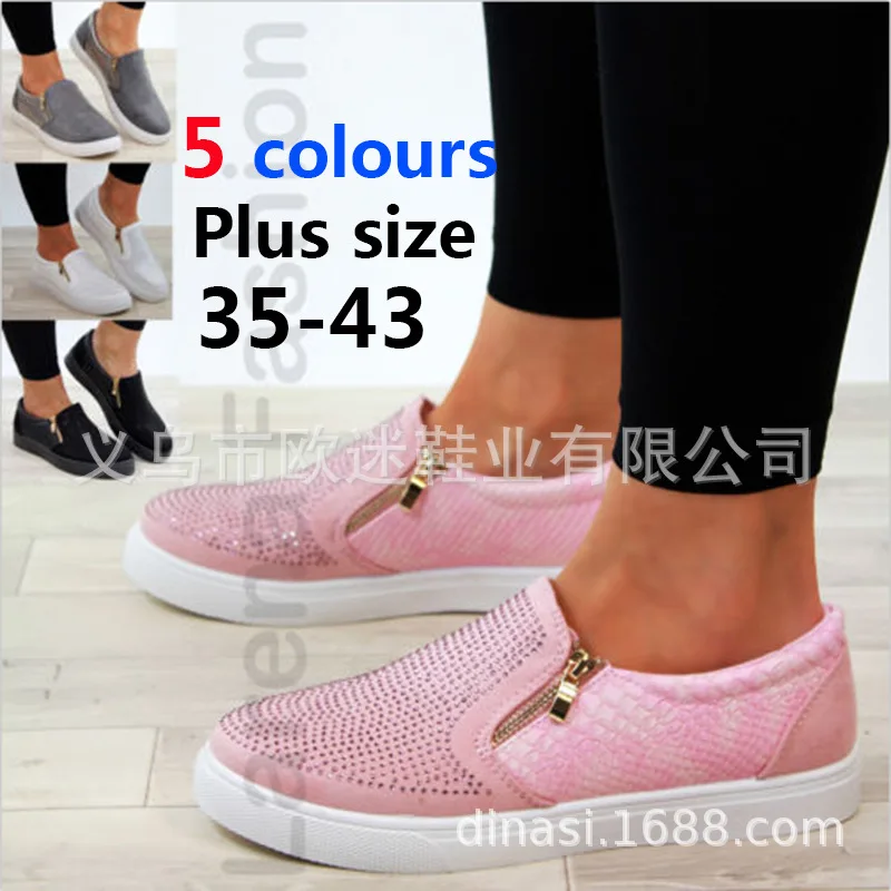

Laamei Women Flats Sneakers Vintage Shoes Woman Chaussures Femme Sapato Platform Zapatos De Mujer Moccasins B- Women Shoes
